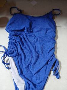 lot 30529 image: Blue One Piece Swimsuit with Side Ties Size XL - Retail $15