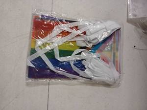 lot 30542 image: Rainbow Pride Flag Banner - Retail $15