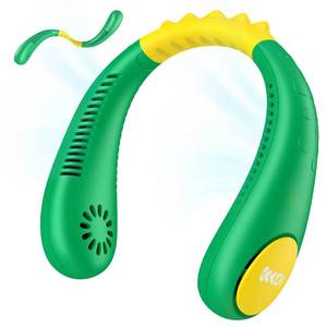 lot 30547 image: Kids Neck Fan, Portable Bladeless Neck Fan for Kids 4-14Y, 2600mAh Rechargeable Wearable Fan for Girls Boys, 4 Speeds Lightweight Quiet Cooling Fan for Study, Camping, Travel, Summer Essential - Retail $25