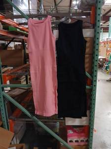lot 30549 image: Womens Sleeveless Tank Dress Set - Pink and Black Small - Retail $15