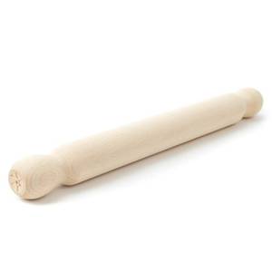 lot 30876 image: Tuuli Kitchen French Wooden Rolling Pin, Baking Roller for Rolling Out Pizza, Pasta, Puff and Other Doughs, 40 x 4 cm - Retail $15