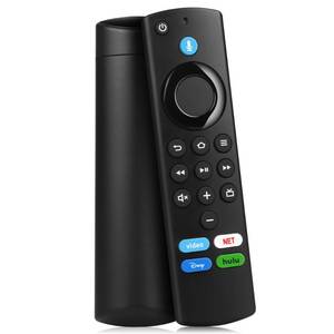 lot 30906 image: Replacement Firestick Remote Control Compatible with Fire Smart TV Stick LiteStick 4KSmart TV 3rd GenTV Cube(2nd Gen1st Gen3rd Gen)TVs Stick(2nd Gen3rd Gen) with Voice Controller - Retail $9
