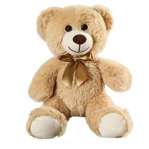 lot 30918 image: SHAFISH Plush Teddy Bear Cute Stuffed Animal Bear with Bow Plush Toys 13.8 Inches (Khaki) - Retail $10