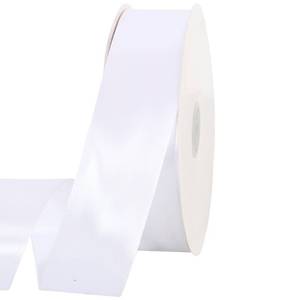 lot 30935 image: TONIFUL 100 Yards White Ribbon 1-12 Inch - Solid White Wide Satin Ribbon for Eternal Flower Bouquet Gift Wrapping Graduation Leis Wedding Chair Sash Valentines Day Christmas Decorations Halloween - Retail $10