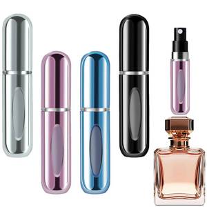 lot 30944 image: opasyo Refillable Perfume Portable Atomizer Bottle Refillable Perfume Spray, Leak-Proof Perfume Spray Bottle, Travel Perfume for Traveling and Outgoing (5ml, 3 Pack SilverPinkBlack) - Retail $4