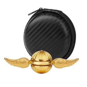 lot 30957 image: Umnodobn Gold Fidget Spinner Magic Orb Anxiety Toys Stress Relief Reducer Spin Fidgets Hand Bearing Tri Spinner Finger Spinners Toy Focus Fidgeting Restless Novelty Gift for Adults Kids - Retail $10