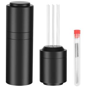 lot 30960 image: TIVERAIN WDT Espresso Distribution Tools Espresso Stirrer Tool WDT Coffee Distributor for Barista Espresso Machine Accessories 90.35mm Espresso Grounds Stirrer with Extra 9 Replaceable Needles,Black - Retail $10