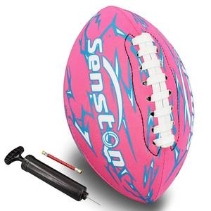 lot 30962 image: Senston Waterproof Durable Football for Pool 9.25 Inch Pool Football for Swimming Neoprene American Footballs - Retail $15