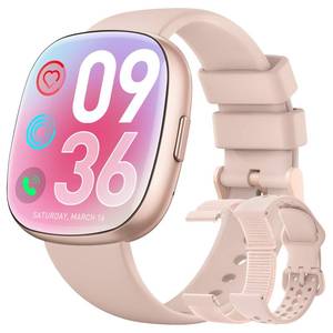 lot 30971 image: Smart Watch for Women Fitness Tracker Fitness Watch with Blutooth Call 247 Heart Rate SpO2 Sleep Monitor IP68 Waterproof 120 Sport Mode Activity Trackers Compatible iPhone Android Phones (3 Bands) - Retail $19