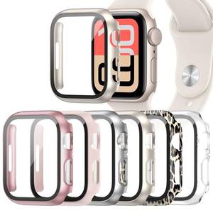 lot 30987 image: Landhoo 6 Pack Case for Apple Watch SE 3 (2025)SE 2SESeries 654 40mm with Tempered Glass Screen Protector, Hard PC Ultra-Thin Scratch Resistant Protective Cover for iWatch 40mm Accessories - Retail $8