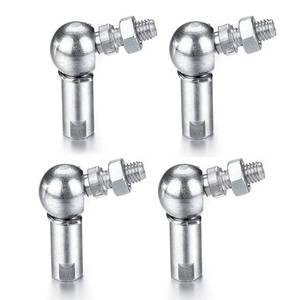 lot 30989 image: ATOPLEE Ball Head Joint Rod End Bearing with Stud,4Pcs CS16 M10 x 1.50 L Shape Ball Socket Threaded Rod End Bearing - Retail $14