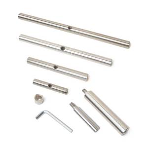 lot 23143 image: BMWOOD Straight Tool Rest Set 4 6 9 12 Tool Rest, 58 and 1 Stem for Spindle Woodturning Woodlathe Tools. - Retail $58