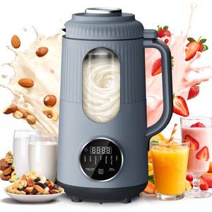 lot 24517 image: SilkSpin Milk-Smooth Nut Milk Maker Machine, Small Blender for Homemade Oat, Almond, Soy, Plant-Based Milk, Juice, MilkShake 35oz Automatic Soybean Milk Maker for 4 Families, BlueGrey