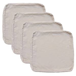 lot 24525 image: FLYMEI Patio Cushion Covers 25x25x5 Waterproof Outdoor Cushion Cover Replacement 4Packs Outdoor Seat Cushion Slipcover for Rattan Chair Sofa, Apricot - Retail $35