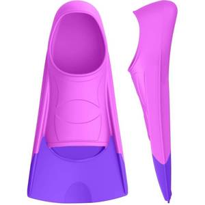 lot 24530 image: Gintenco Swim Fins, Kids Swim Training Fins for Lap Swimming, Travel Size Flippers with Mesh Bag, Silicone Swimming Fins for Kids Teens  - Retail $27