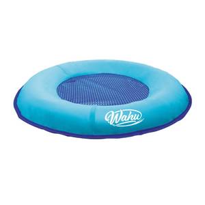 lot 24533 image: Wahu Hydro Pod Versatile Pool Float with Carrying Bag, 21 Round Portable Pool Float for Adults and Kids Ages 8, Light BlueBlue - Retail $13