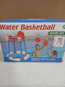 lot 24536 image: Floating Water Basketball Hoop Pool Game Set - Retail $15