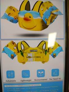 lot 24541 image: Chiffer Kids Swim Vest Life Jacket Yellow