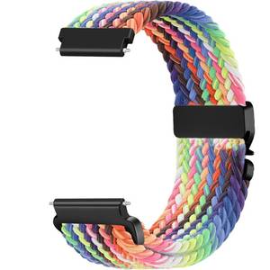 lot 30600 image: Issinlky 18mm Nylon Braided band Compatible with Venu 2SVenu 3SVivomove 3SVivoactive 4SForerunner 255s255s Music265s, Quick Release Replacement Elastic Strap for Women Men - Retail $12