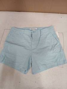 lot 30998 image: Amazon Essentials Mens 5 Inseam Flat-front Stretch Chino, Light Blue, Size 33 Svo5 - Retail $35