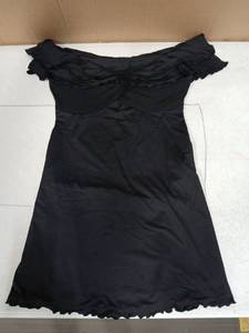 lot 31009 image: Womens Off Shoulder Mini Dress Black Large