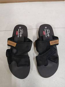 lot 31017 image: Smajong Womens Arch Support Slide Sandals Low Heel Wedge Flip Flops Black 7.5