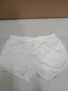 lot 31038 image: CRZ YOGA White Athletic Running Shorts Medium