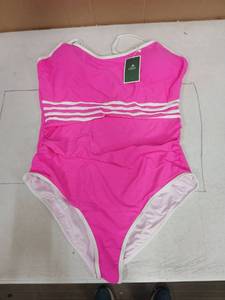 lot 31042 image: Eomenie Womens One Piece Swimsuit Hot Pink 2XL