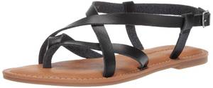 lot 31053 image: Amazon Essentials Womens Casual Strappy Sandal, Black, 7.5 - Retail $21