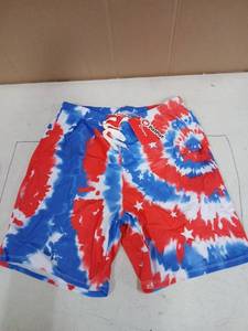 lot 31065 image: Mens Tye Dye Patriotic Swim Shorts Medium