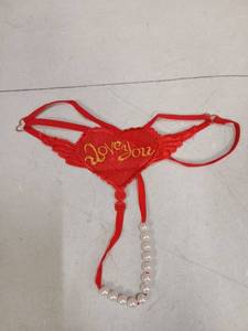 lot 31118 image: Womens Love You G String Red One Size 2-8