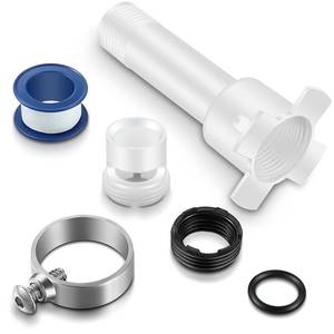 lot 42610 image: Dreyoo Four in One Tub Adapter, Bathtub Faucet Adapter Slip Fit for Copper, Universal Fits 12 Copper Pipe, 12 IPS and 34 IPS, Tub Spout Diverter Repair Kit with Assembly Tool - Retail $10