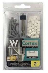 lot 14223 image: Kleer Fasteners For Pvc Trim Cortex Hidden Crtxscrw 2 50lftbx Wood Grain