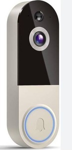 lot 14230 image: Wireless Video Doorbell Camera, Linen