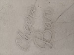 lot 14304 image: Lot Of 2 Neon Signs, Cheers And Bar