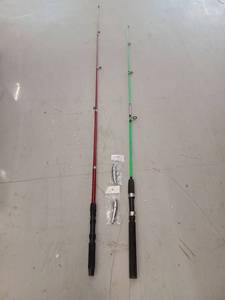 lot 14307 image: Lot Of 2 Fishing Poles And 2 Lures