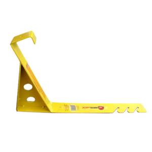 lot 14321 image: Roofers World RTRFB60-6 60 Deg Fixed Economy Roof Bracket, 2 x 6 in, 18 in Steel, 4 Pieces