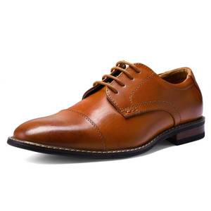 lot 1420 image: MERIDOS Mens Dress Shoes Formal Business Classic Lace Up Wingtip Oxford Shoes,Classic Brown,10.5 US
