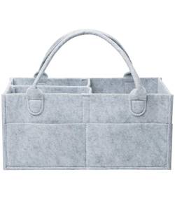 lot 2018 image: Mr. Pen- Baby Diaper Caddy Organizer, Gray, Large, Nursery Storage Bin and Car Organizer for Diapers and Baby Wipes
