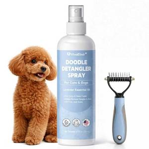 lot 2049 image: Dog Detangler Spray �� Doodle Detangler Spray Leave-in Conditioner, Dematting Spray for Dogs, Cat & Dog Matted Fur Remover Grooming Spray, Removes Tangles & Odors, Poodle Tangle Remover �� 6.8oz