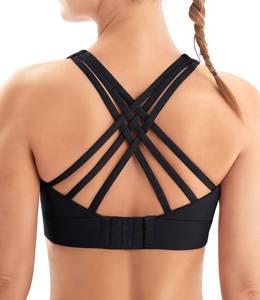 lot 2436 image: IUGA Sports Bras for Women High Support Large Bust High Impact Womens Sports Bras Strappy Padded Sports Bra Black M