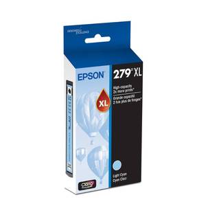 lot 2468 image: Epson 279 Claria Photo HD Ink High Capacity Light Cyan Cartridge (T279XL520-S) Works with Expression Photo XP-980