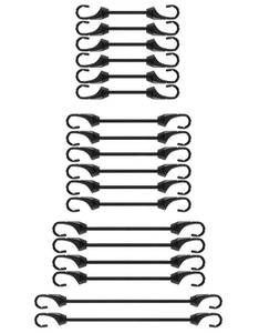 lot 2479 image: Joneaz 18 pcs Small Bungee Cord with Hooks 2 inch 4 inch 6 inch 9 inch (Mix Size)