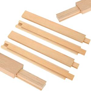 lot 2481 image: DAJAVE 6PCS 16 Inch Wood Drawer Slides, Wooden Drawer Slide Bottom Mount, Classic Center Mount Drawer Slides Rails Replacement Part