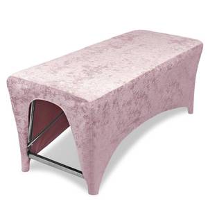 lot 4012 image: AIROW Lash Bed Foam Topper Cover, Massage Table Cover, Ergonomic Curved Mattress Topper Cover for Beauty Salon