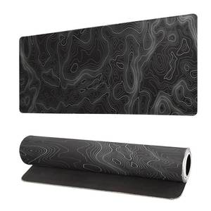 lot 4035 image: Topographic Contour Extended Big Mouse Pad Large,Gaming Mouse Pad Desk Pad,27.6x11.8 Inch Long Computer Keyboard Mouse Mat Mousepad with 3mm Non-Slip Base and Stitched Edge for Gaming and Office
