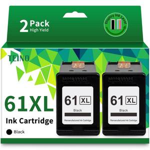 lot 4050 image: TEINO 61XL 61 Black Ink Cartridge Replacement for HP Ink 61 61XL Ink Cartridges for HP Printers Envy 4500 5530 4502 5535 OfficeJet 4630 4635 4632 DeskJet 2540 1010 3050a 2542 3510 (2 Black)
