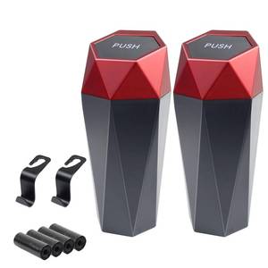 lot 4382 image: BFXM Car Trash Can with Lid, Garbage Bin for Women, Cute Interior Accessories for Seat Cup Holder, Organization Car Must Haves Essentials Mini Trash Can with Garbage Bag