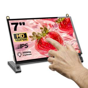 lot 4395 image: NLIEOPDA 7 Inches Touchscreen Monitor, HD 1024�600 IPS LCD Capacitive Touch Screen Compatible with R Pi 4B3B3B21BZero Ora Pi 5 Por3 Plus3B4B Ban Pi and Windows 1087 (CX-070-A2 US)