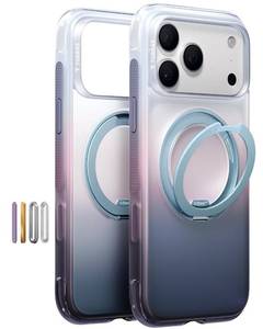 lot 4402 image: TORRAS O3 Air for iPhone 17 Pro Max Case with 360 Magnetic Stand, Fit for MagSafe Military-Grade Protection Slim Case for iPhone 17 Pro Max, 6.9, Dusk Haze Purple